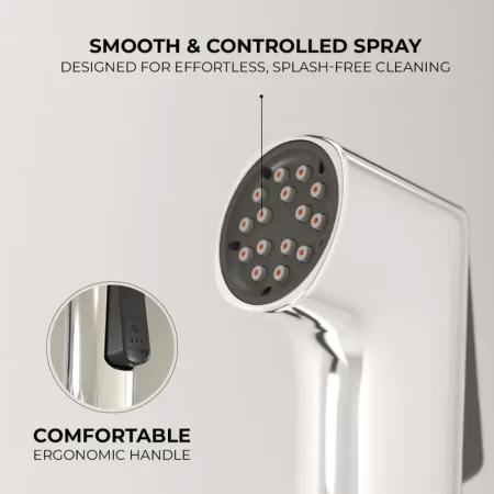 Auto Cleaner Health Faucet – Elegant Grey Finish | ABS Material | Gravity Bath