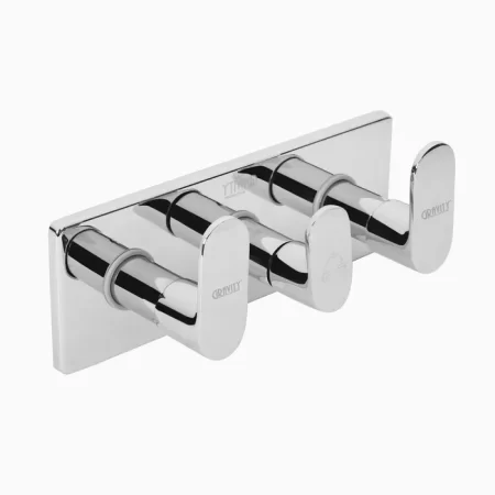 Hybrid Concealed Diverter Diverter - Chrome, Concealed, Shower Mixer, Wall Concealed Diverter- Porus chrome