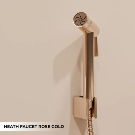 ABS GR 202 Rose Gold Glossy Finish Health Faucet | Gravity Bath