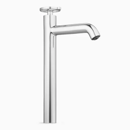 Single Lever Counter Basin Mixer Brass Faucet/Basin Tap For Bathroom - Senorita Chrome