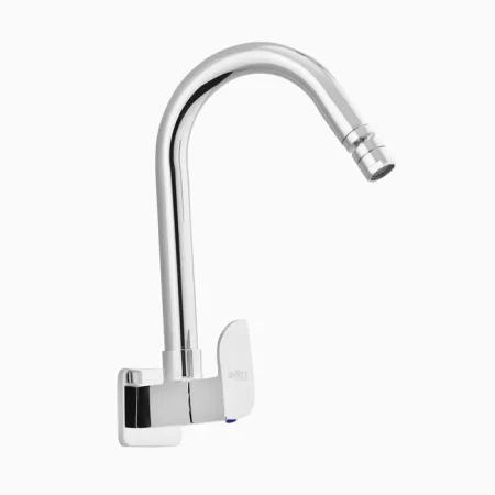 Sink Cock Kitchen Faucet - Brass, Wall-Mounted- Tydo Chrome
