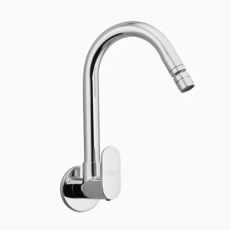 Sink Cock kitchen Faucet - Brass- Porus chrome
