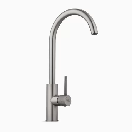 Single Lever Mixer Steel Kitchen Faucet - Bachelor Grey