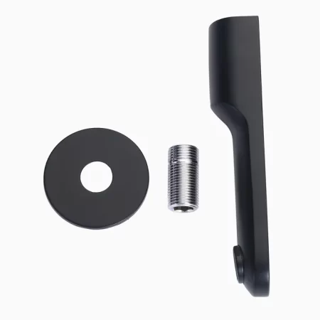 Wall Spout Plain Faucet - Brass, Wall-Mounted, Basin Tap, Bathroom Faucet- Porus Black