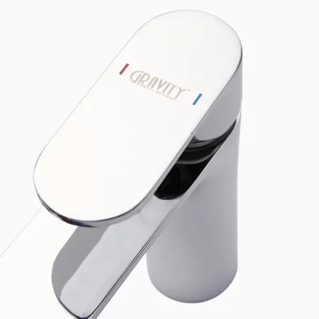 Single Lever Basin Mixer Brass Faucet/Basin Tap For Bathroom - Porus Chrome