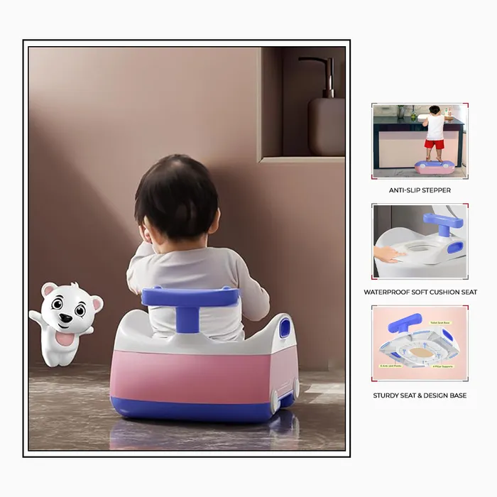 Scoot Potty Portable Training Potty Seat (Pink) - Image 2