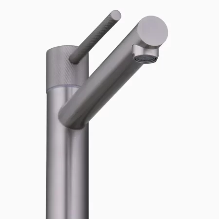 Steel Pillar Cock Faucet/Basin Tap For Bathroom - Bachelor Grey 6"