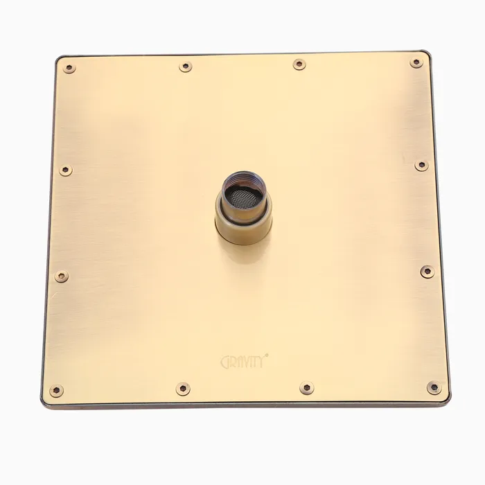 Elegant Overhead Shower Square Bronze