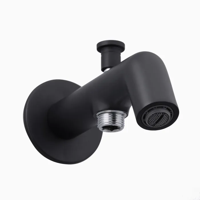 Wall Spout Tip Ton Brass Faucet/Basin Tap For Bathroom - Senorita Black - Image 3