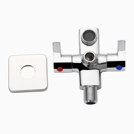 2-In-1 Bib Cock Brass Faucet/Basin Tap - Chocolate Chrome