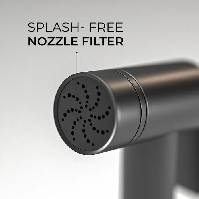 ABS GR 202 Gun Grey Matte Finish Health Faucet |Gravity Bath - Image 3