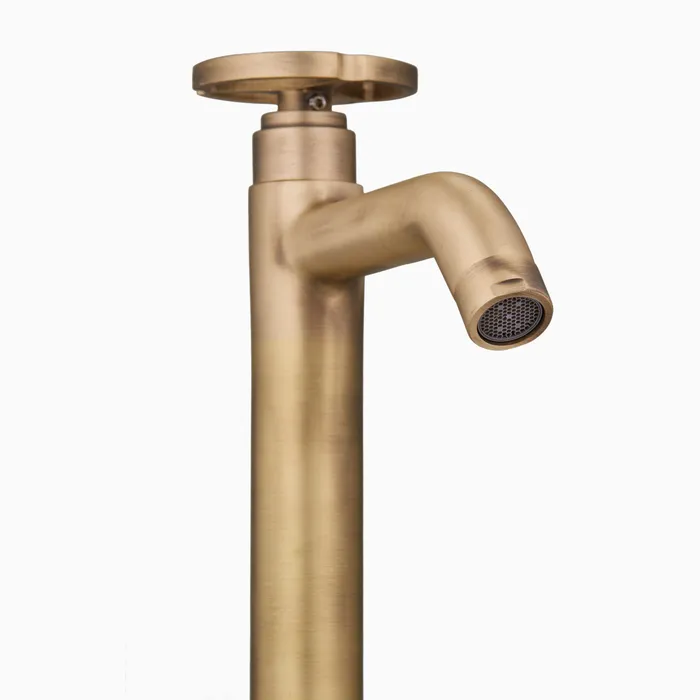 Brass Pillar Cock 15" Faucet/Basin Tap For Bathroom - Senorita Bronze - Image 3