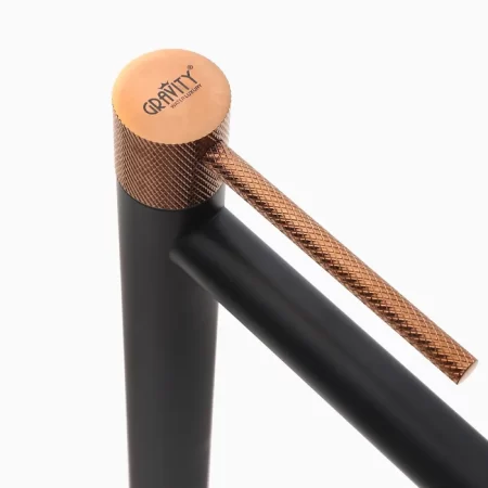 Steel Pillar Cock Faucet/Basin Tap For Bathroom -Bachelor Black Rose Gold Black 6"