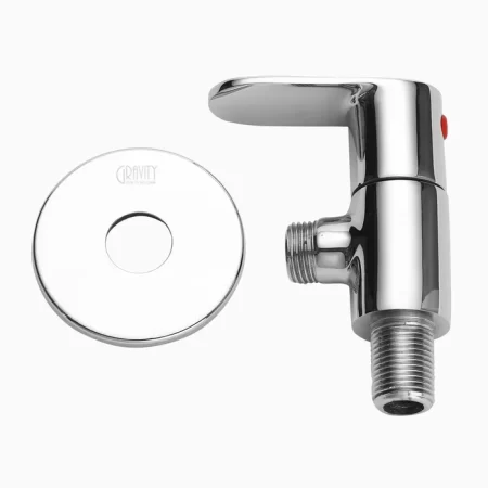 Angle Brass Valve - Porus Chrome