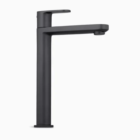Brass Pillar Cock 12" Faucet/Basin Tap For Bathroom - Porus Black